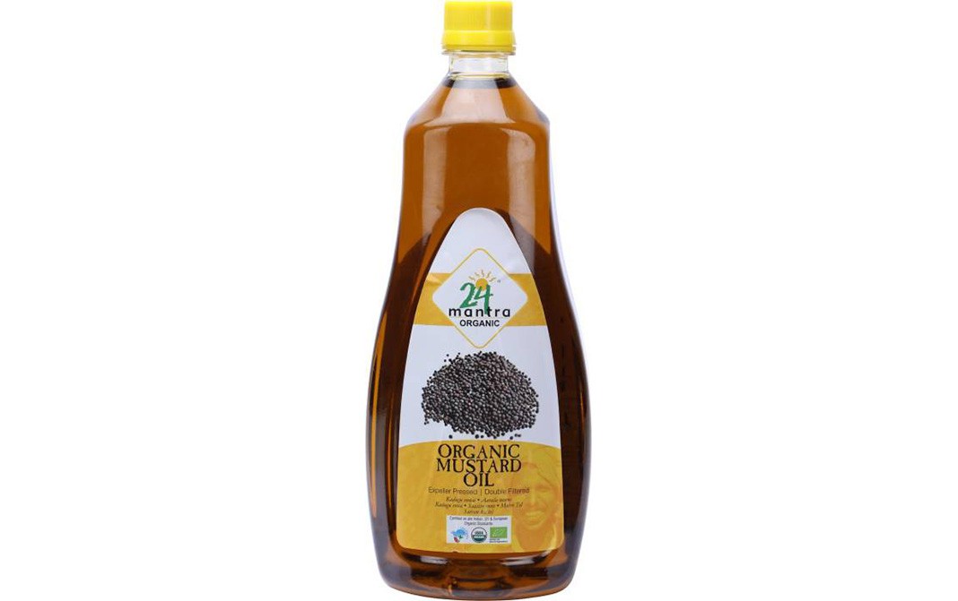 24 Mantra Organic Mustard Oil    Bottle  1 litre